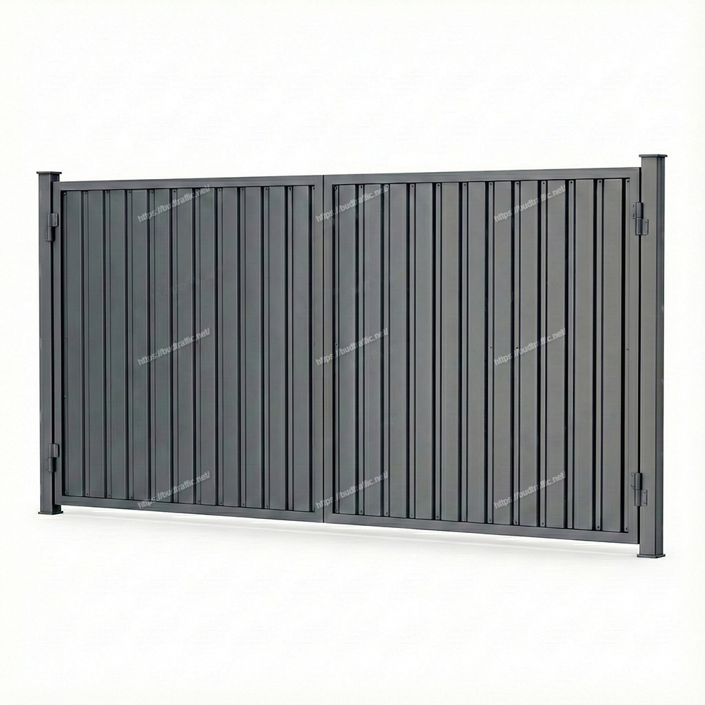 Розпашні ворота з профнастилу