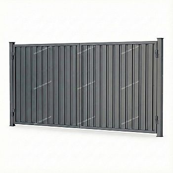 Розпашні ворота з профнастилу