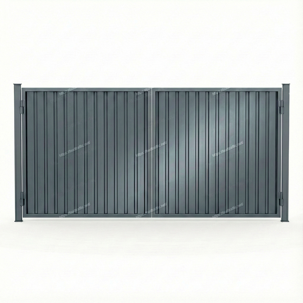 Розпашні ворота з профнастилу