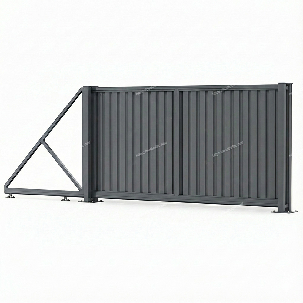 Відкатні ворота з профнастилу