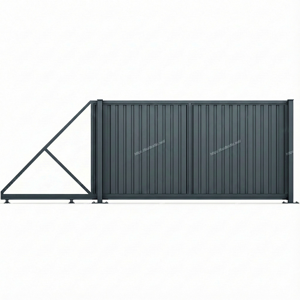 Відкатні ворота з профнастилу