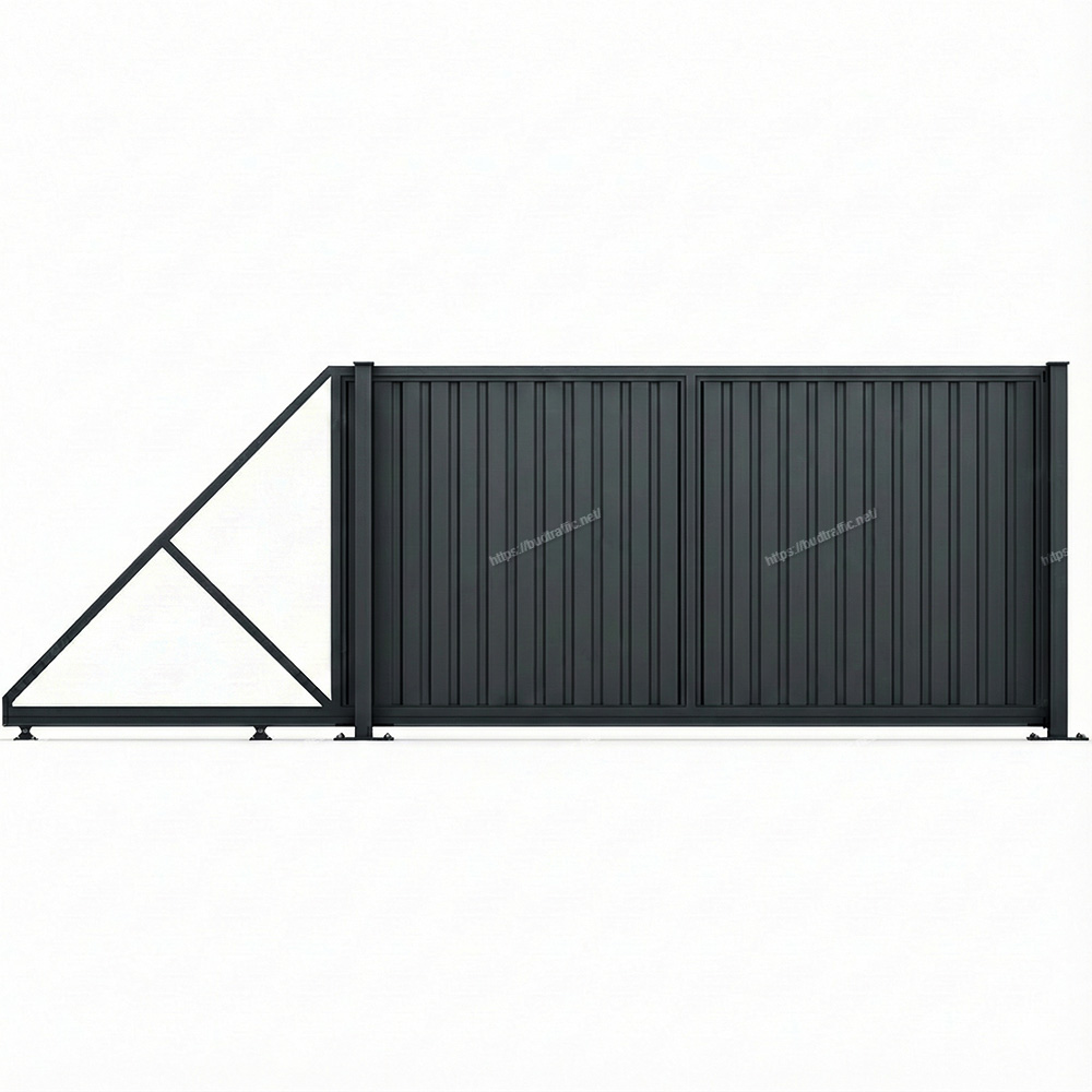 Відкатні ворота з профнастилу