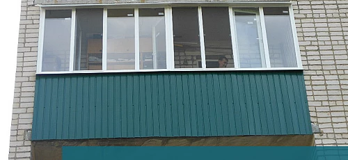 Балкон з профнастилу