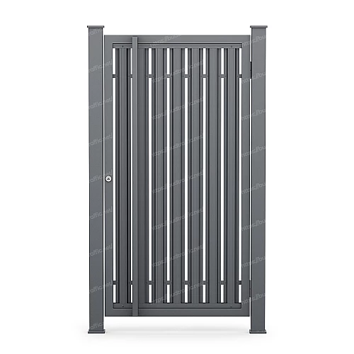 Хвіртка з металевих штахет