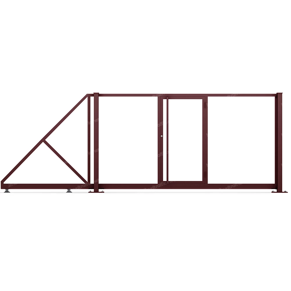 Каркас відкатних воріт з хвірткою
