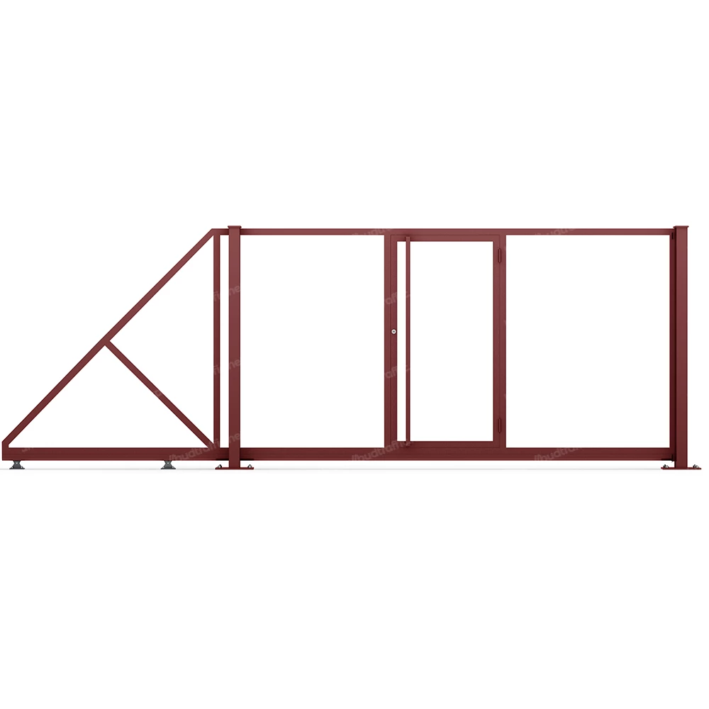Каркас відкатних воріт з хвірткою