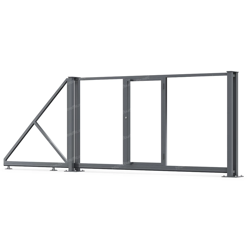 Каркас відкатних воріт з хвірткою