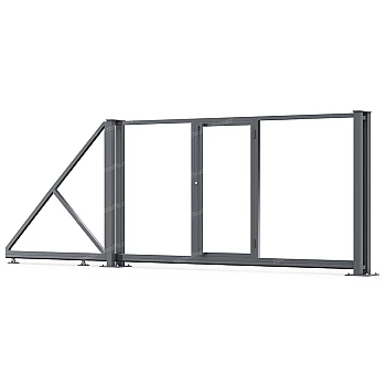 Каркас відкатних воріт з хвірткою