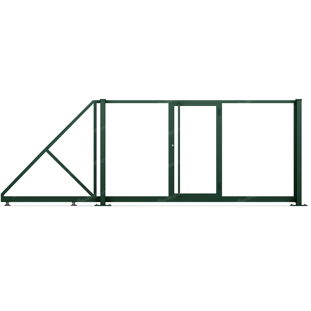 Каркас відкатних воріт з хвірткою