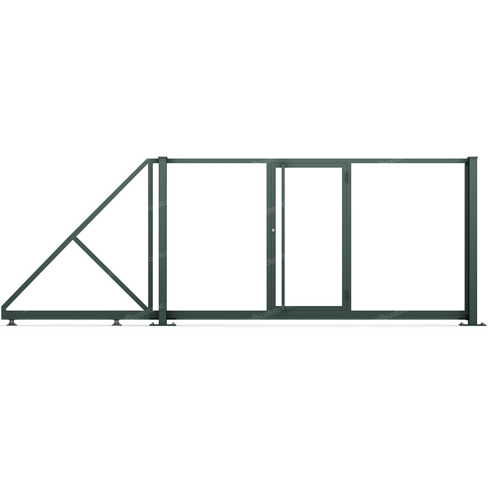 Каркас відкатних воріт з хвірткою