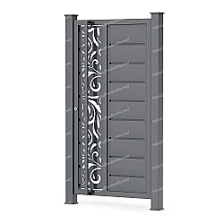 Хвіртка Горизонт з декоративною вставкою