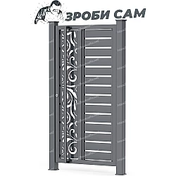 Комплект для хвіртки Ранчо з декоративною вставкою (Звари сам) Комплект для хвіртки Ранчо з декоративною вставкою (Звари сам)