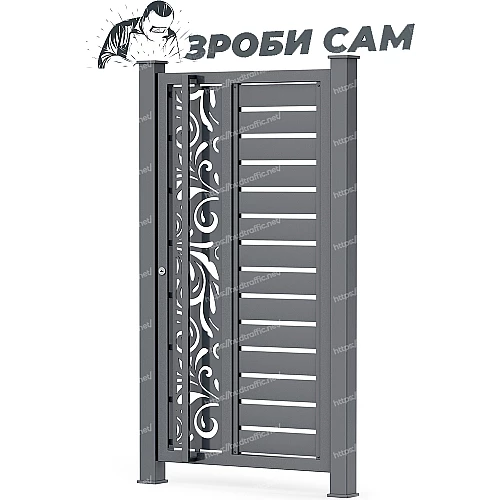 Комплект для хвіртки Ранчо з декоративною вставкою (Звари сам)