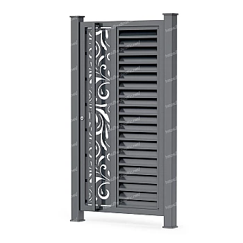 Хвіртка Жалюзі з декоративною вставкою