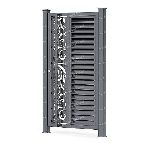 Хвіртка Жалюзі з декоративною вставкою