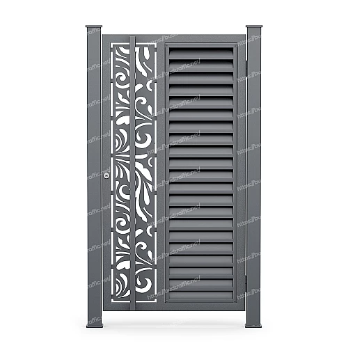 Хвіртка Жалюзі з декоративною вставкою