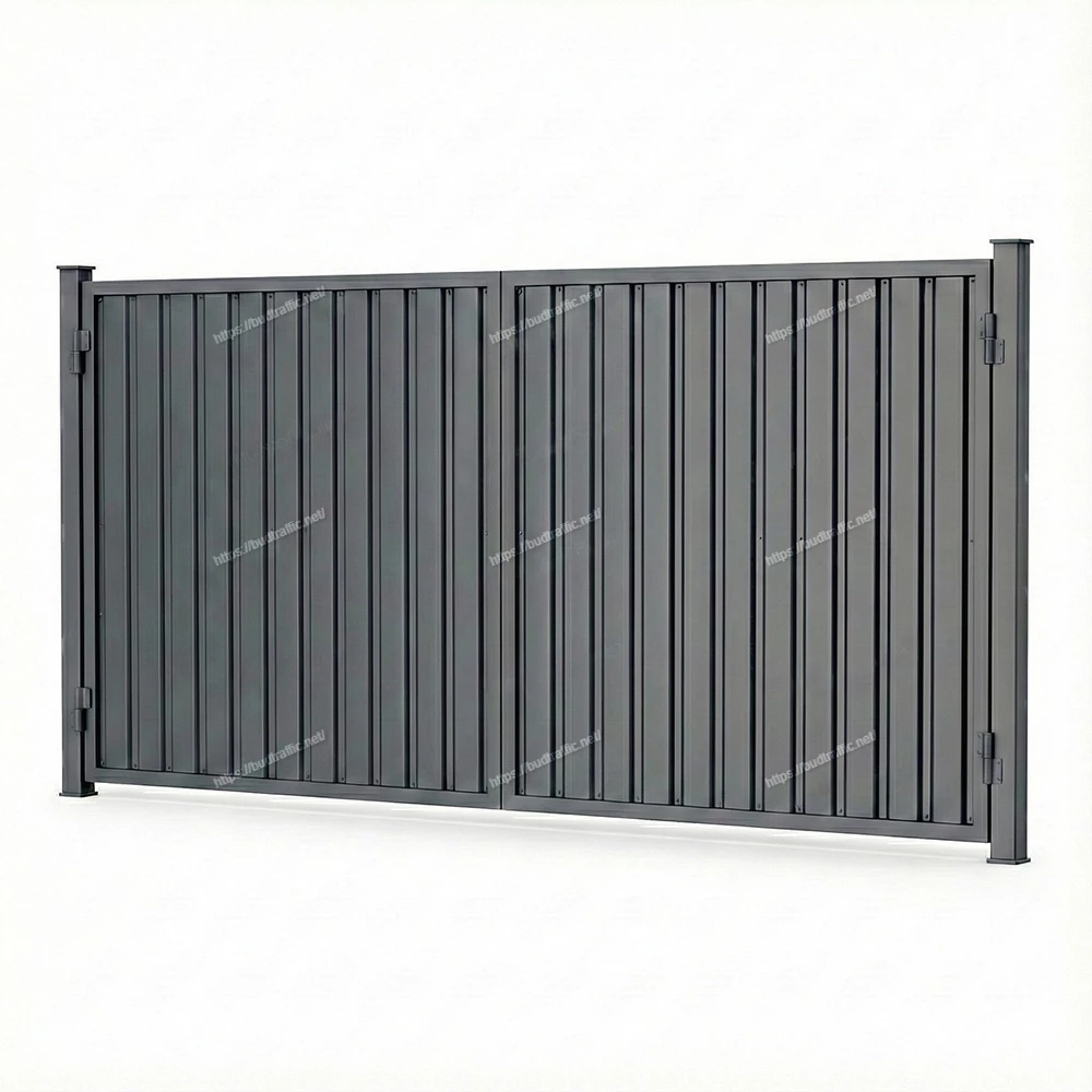 Розпашні ворота з профнастилу