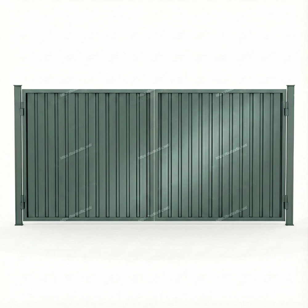 Розпашні ворота з профнастилу