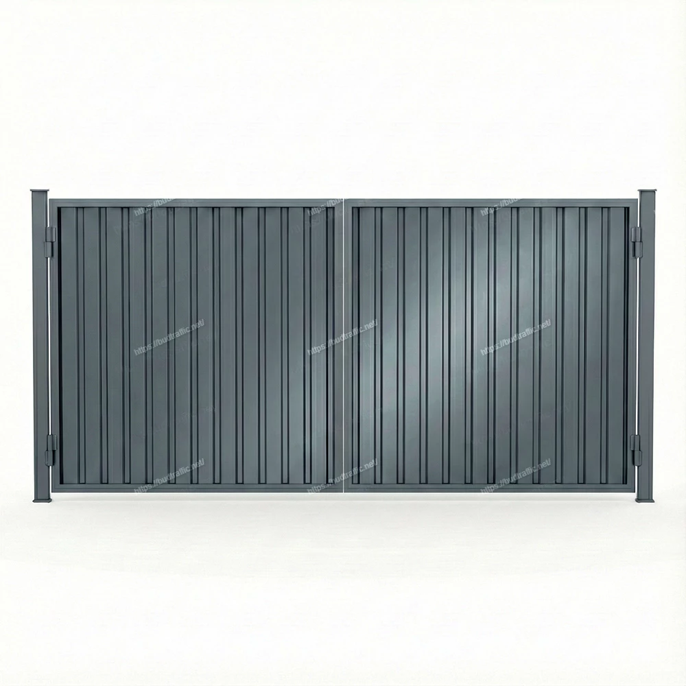 Розпашні ворота з профнастилу