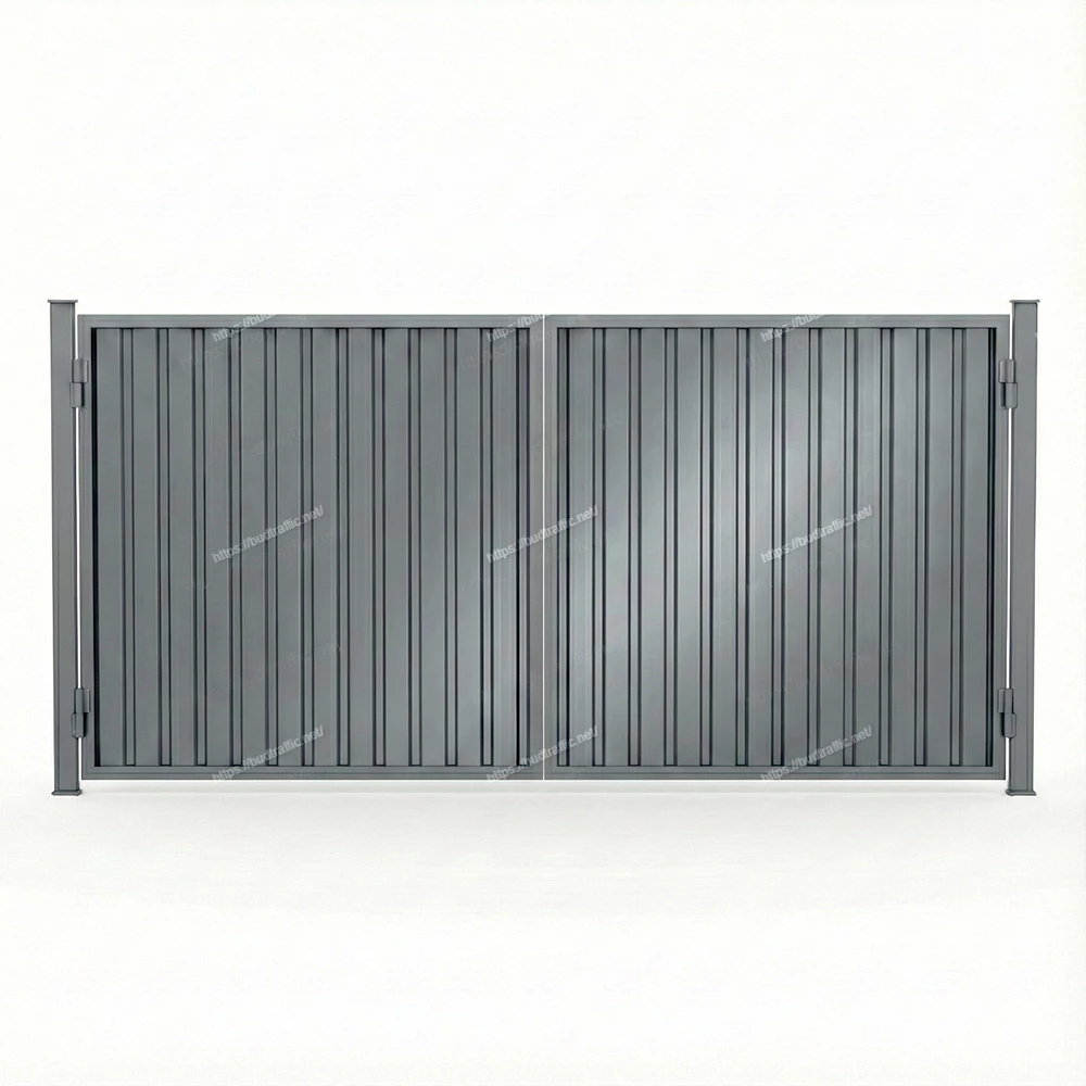 Розпашні ворота з профнастилу