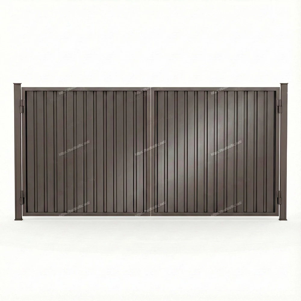 Розпашні ворота з профнастилу