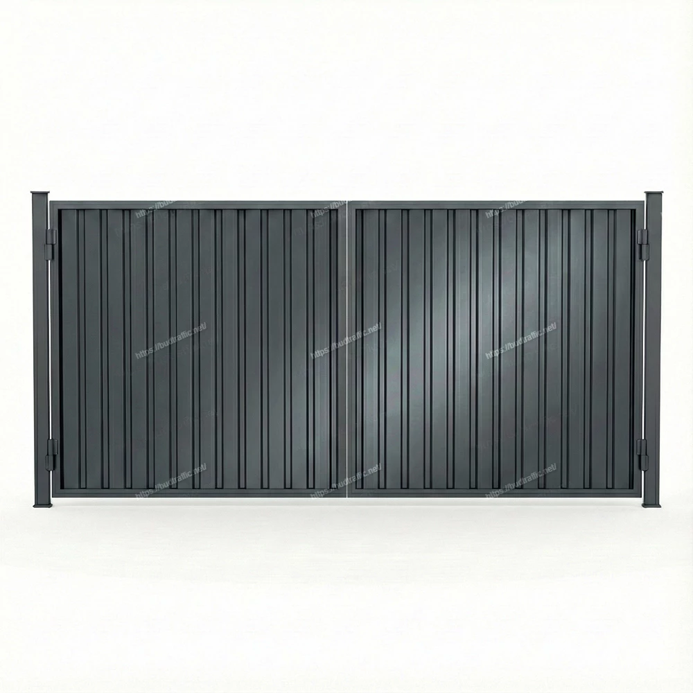 Розпашні ворота з профнастилу