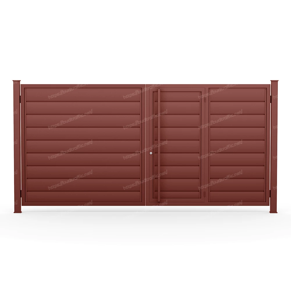 Комплект для розпашних воріт з хвірткою всередині Горизонт (Зроби сам)