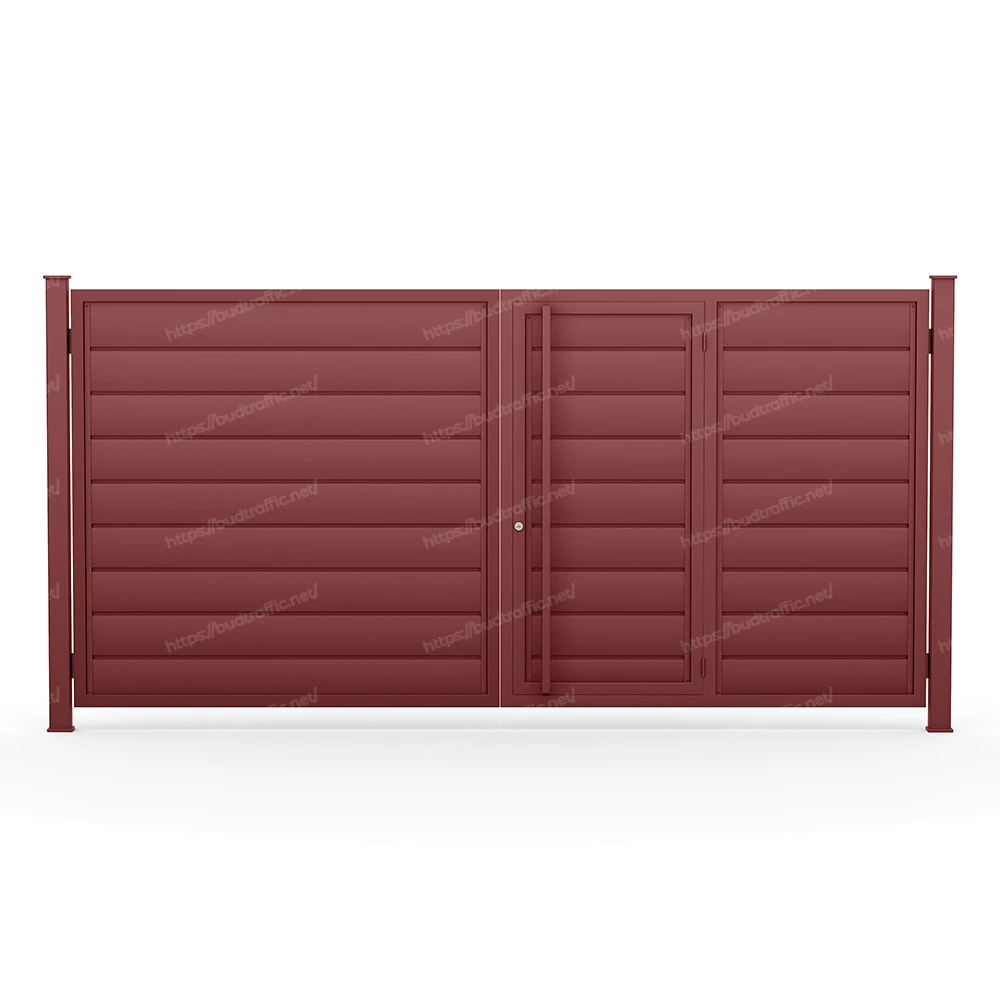 Комплект для розпашних воріт з хвірткою всередині Горизонт (Зроби сам)