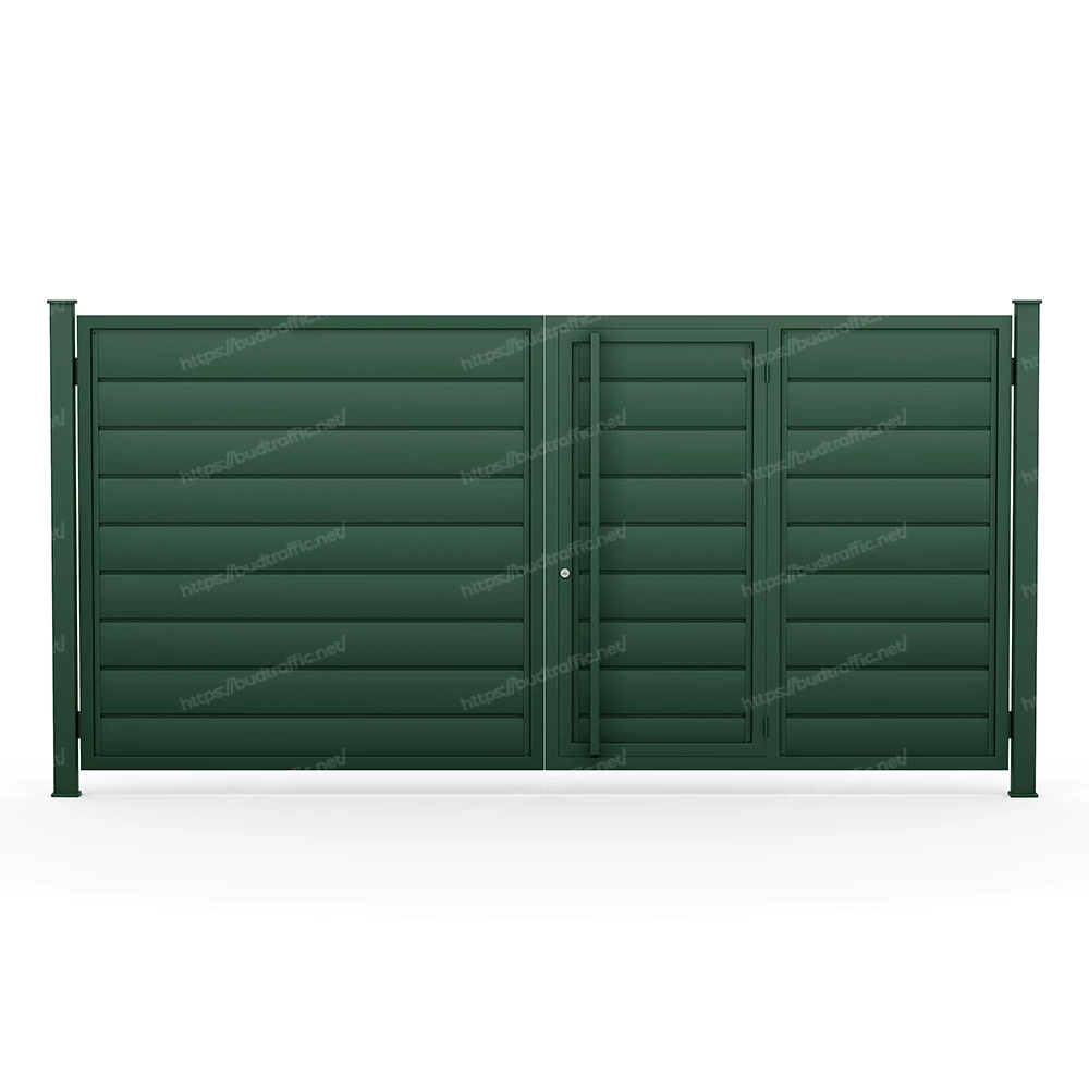 Комплект для розпашних воріт з хвірткою всередині Горизонт (Зроби сам)