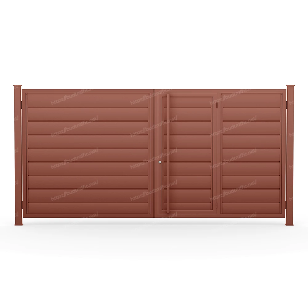 Комплект для розпашних воріт з хвірткою всередині Горизонт (Зроби сам)