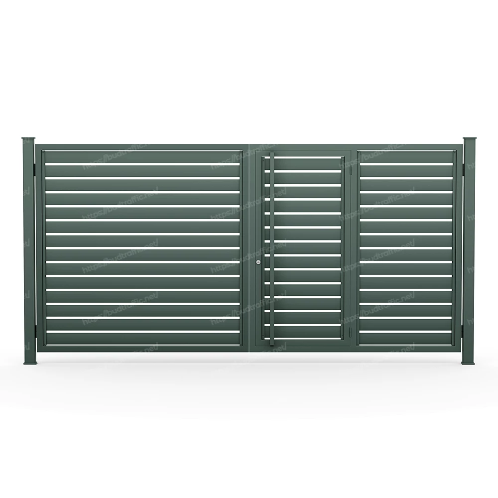 Розпашні ворота з хвірткою всередині Ранчо