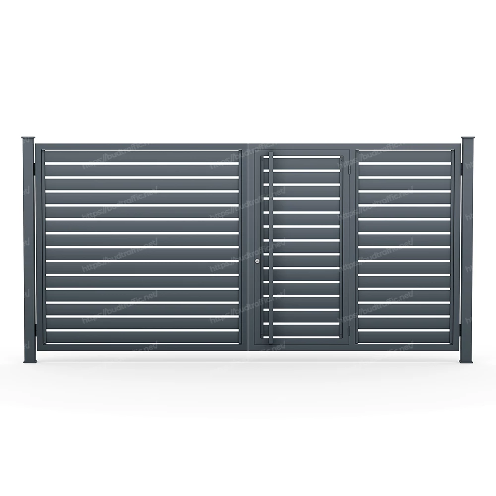 Розпашні ворота з хвірткою всередині Ранчо