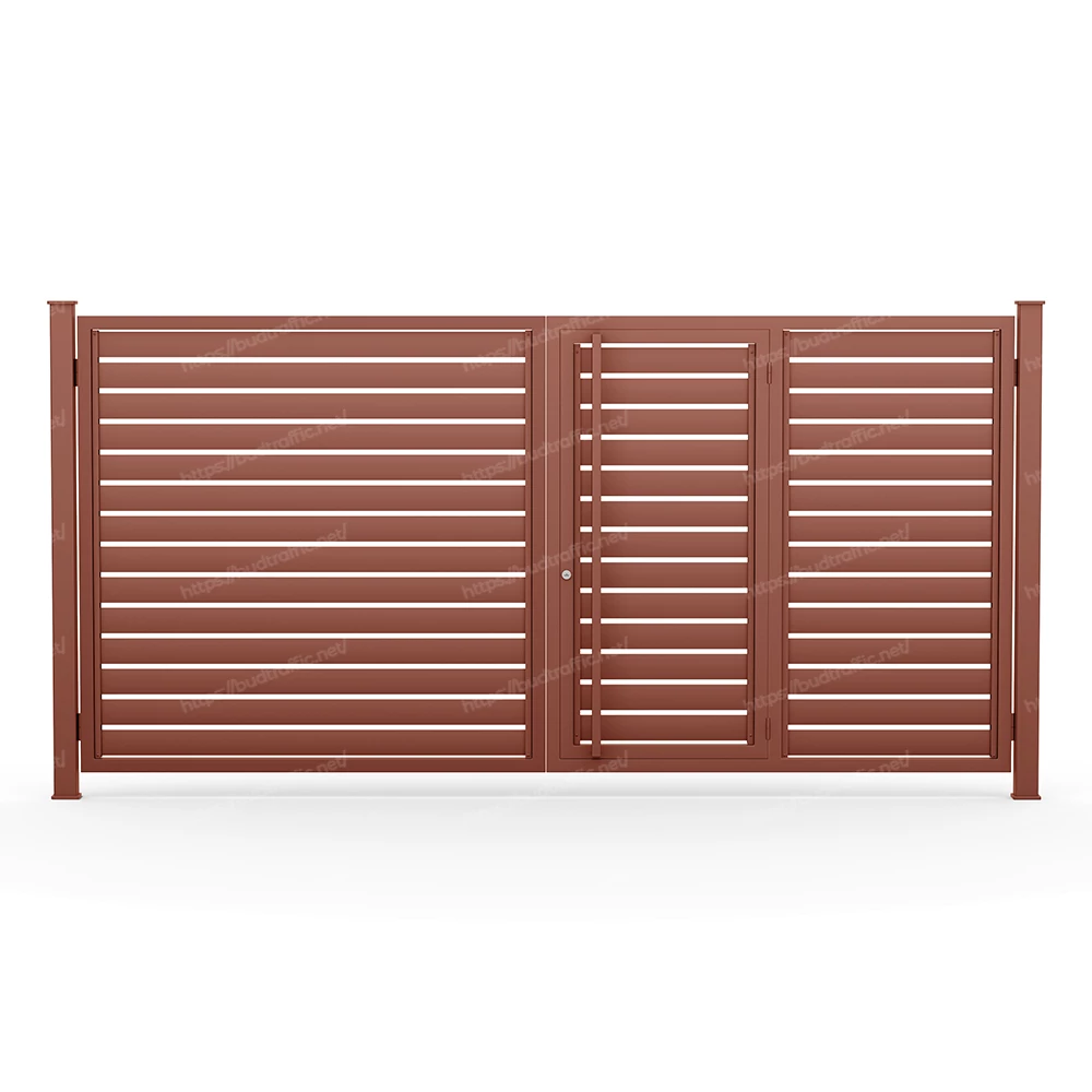 Розпашні ворота з хвірткою всередині Ранчо