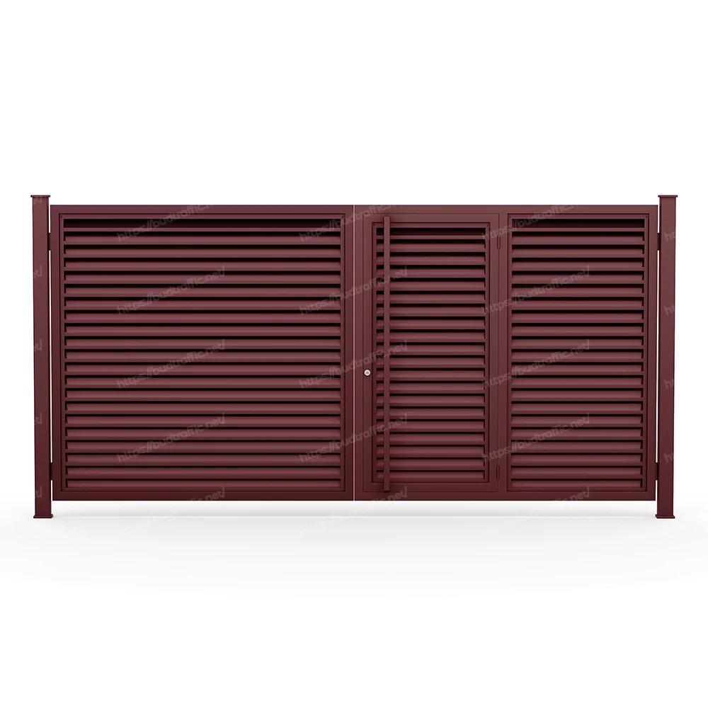 Комплект для розпашних воріт з хвірткою всередині Жалюзі (Зроби сам)