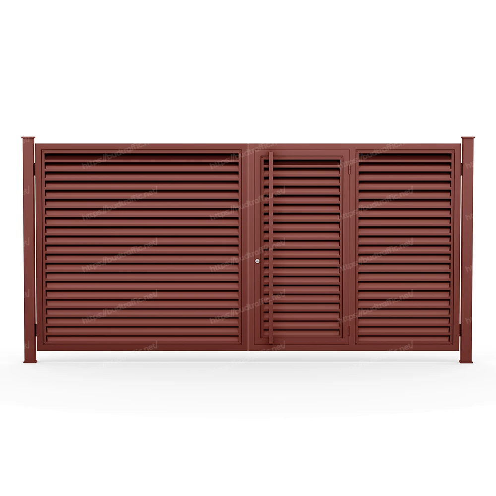 Комплект для розпашних воріт з хвірткою всередині Жалюзі (Зроби сам)