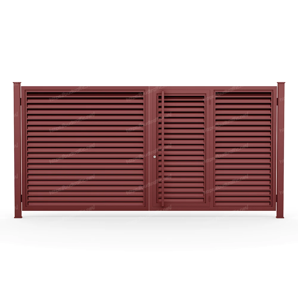 Комплект для розпашних воріт з хвірткою всередині Жалюзі (Зроби сам)