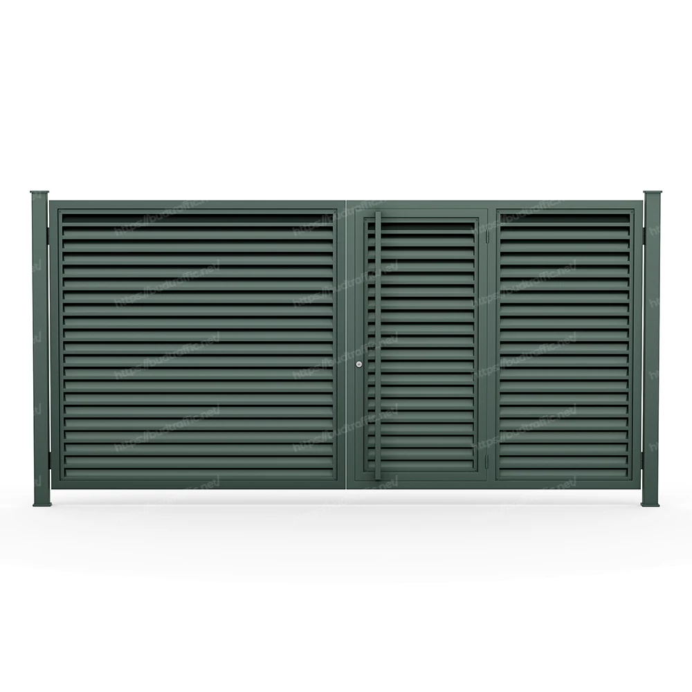 Комплект для розпашних воріт з хвірткою всередині Жалюзі (Зроби сам)