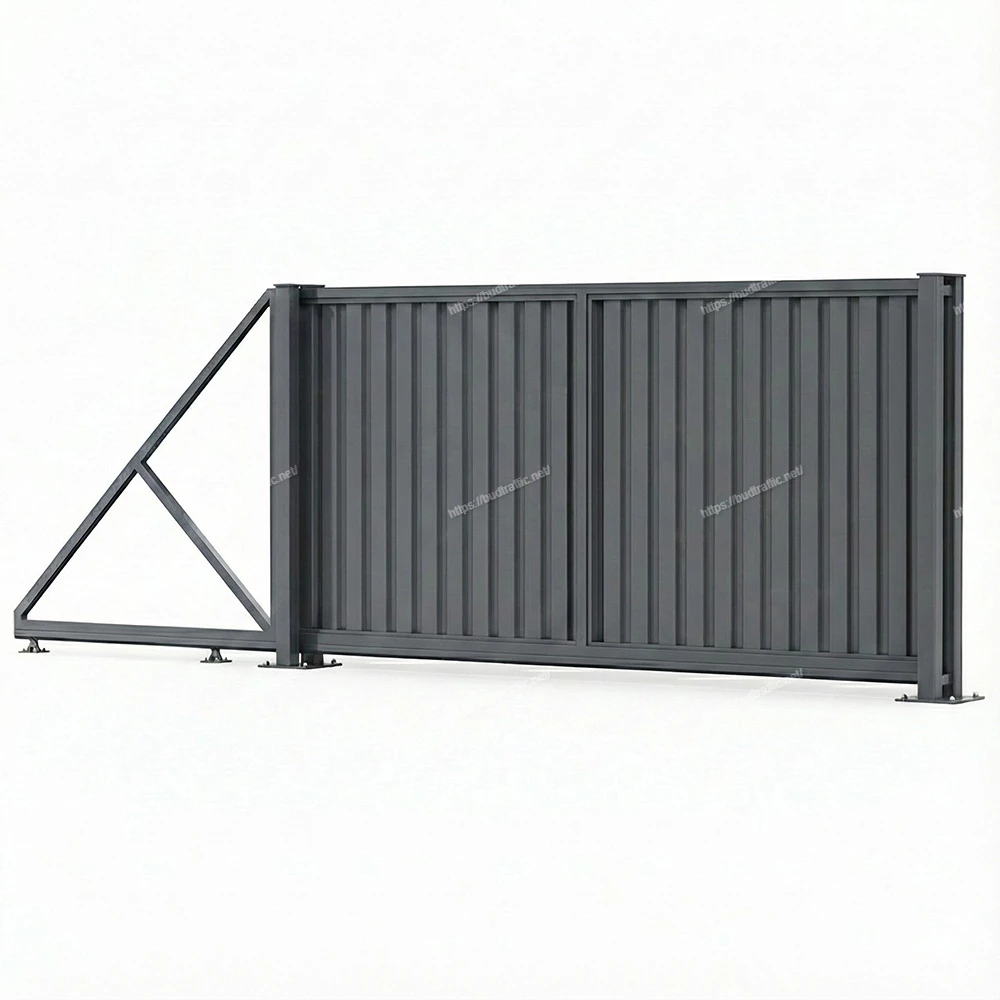 Відкатні ворота з профнастилу