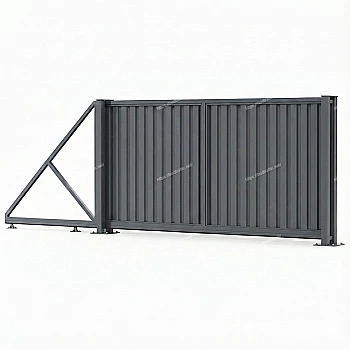 Відкатні ворота з профнастилу