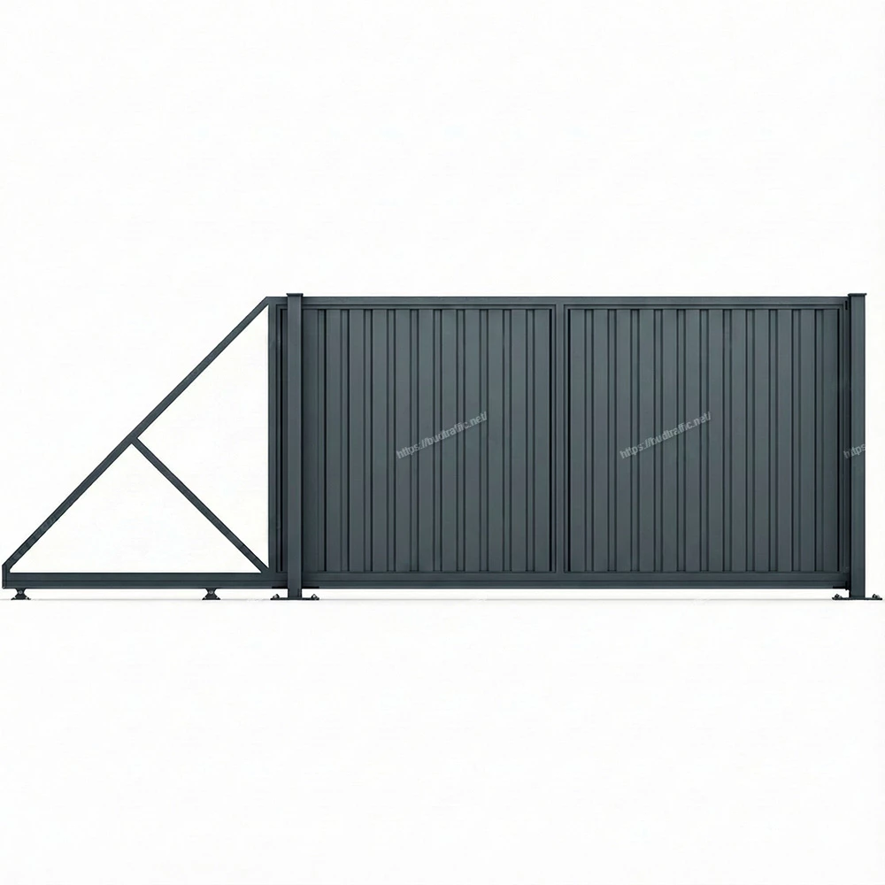 Відкатні ворота з профнастилу