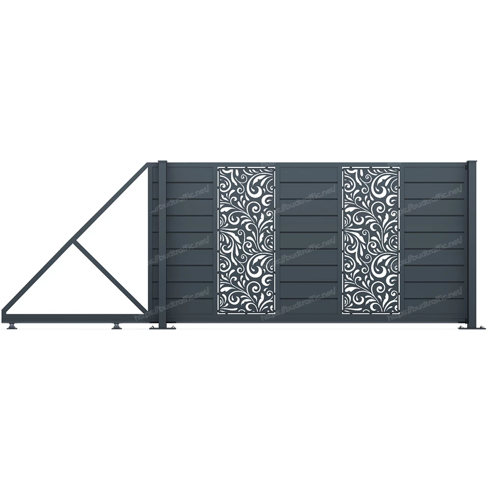 Комплект для відкатних воріт Горизонт з декоративною вставкою (Зроби сам)