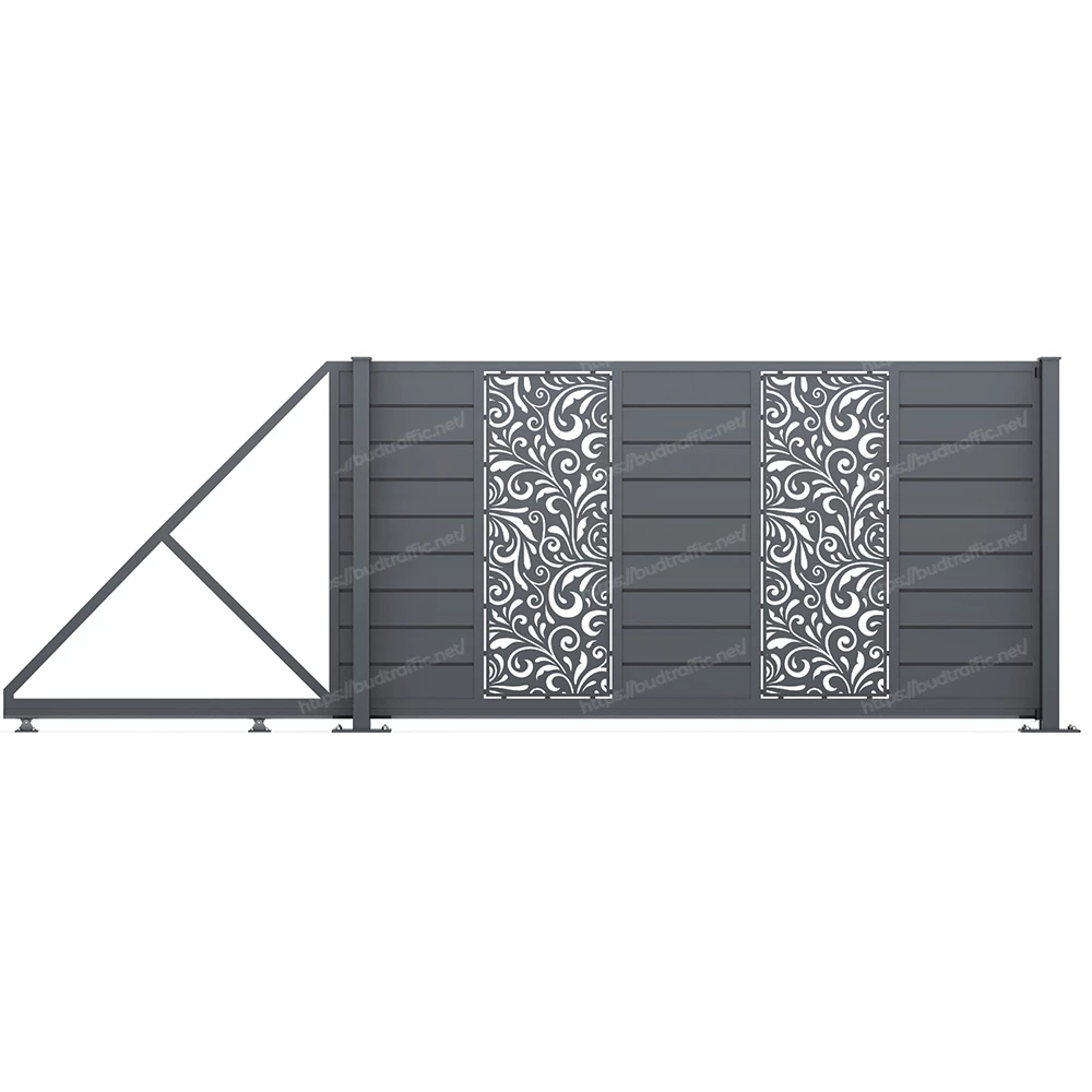 Комплект для відкатних воріт Горизонт з декоративною вставкою (Зроби сам)