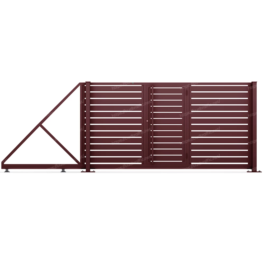 Комплект для відкатних воріт Ранчо з хвірткою всередині (Звари сам)