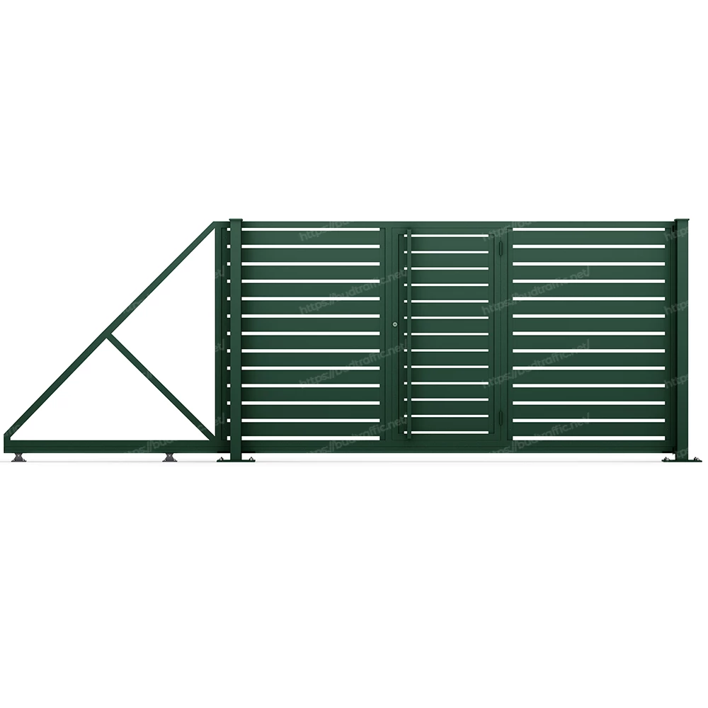 Комплект для відкатних воріт Ранчо з хвірткою всередині (Звари сам)