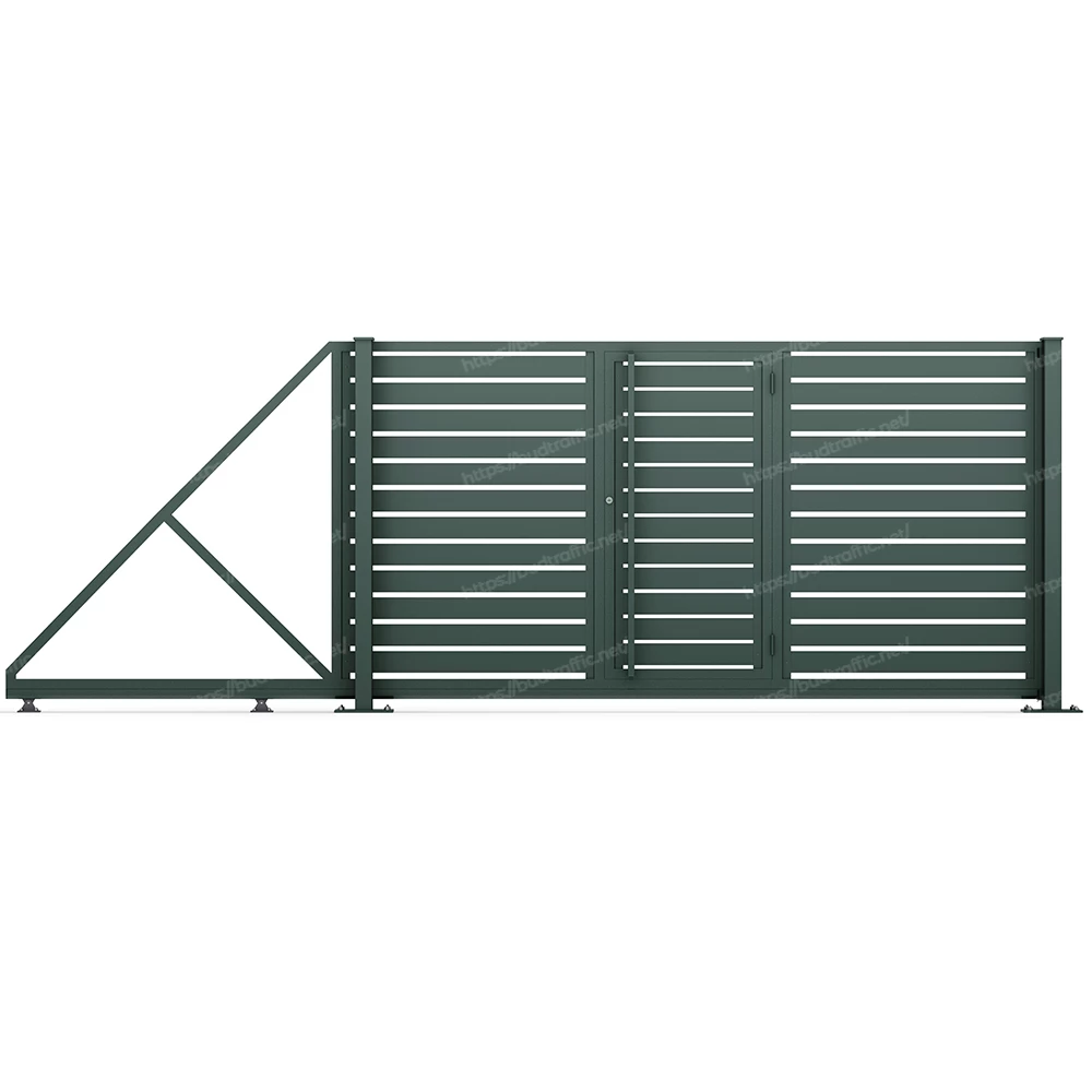 Комплект для відкатних воріт Ранчо з хвірткою всередині (Звари сам)