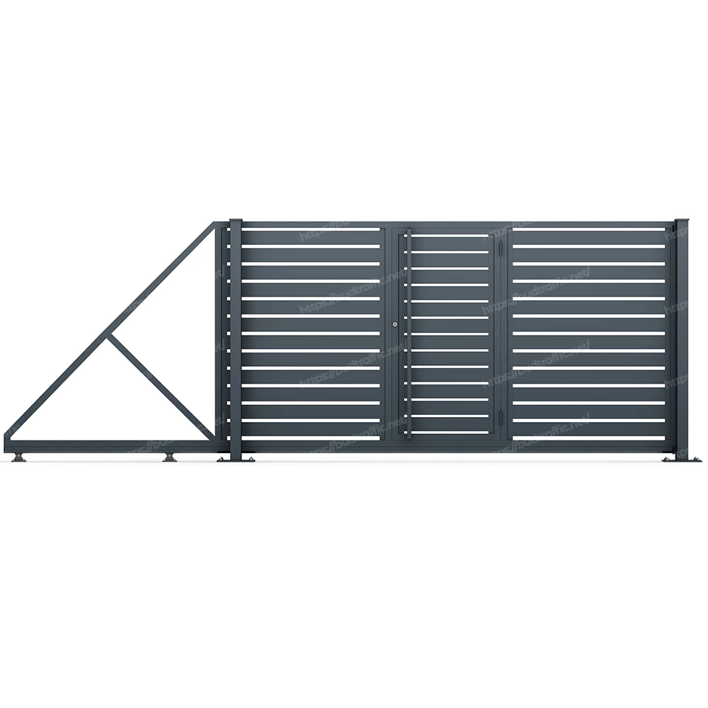 Комплект для відкатних воріт Ранчо з хвірткою всередині (Звари сам)