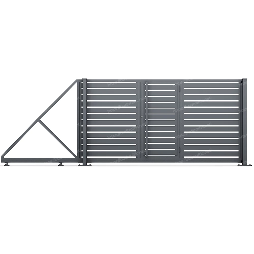 Комплект для відкатних воріт Ранчо з хвірткою всередині (Звари сам)