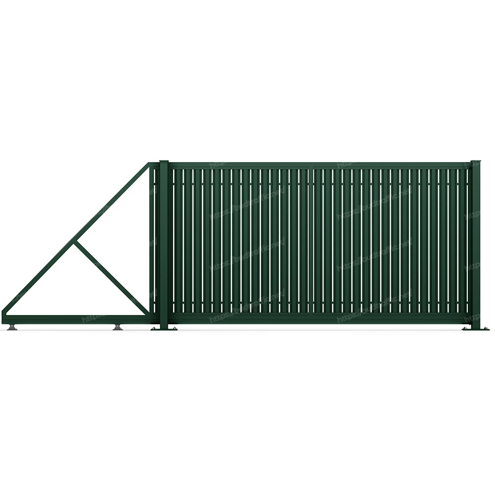 Відкатні ворота з євроштахетника