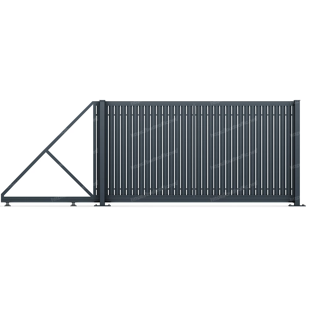 Відкатні ворота з євроштахетника