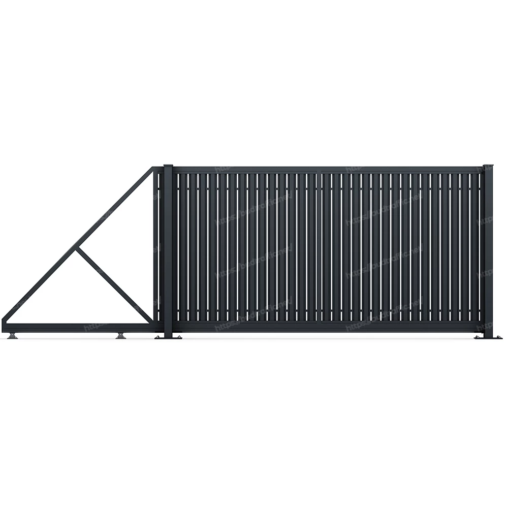 Відкатні ворота з євроштахетника